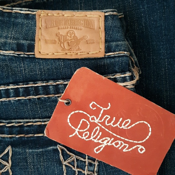 NWT True Religion Bobby Super T Dark Blue Jeans - Picture 7 of 8